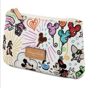 Disney Dooney and Bourke Sketch Cosmetic Bag